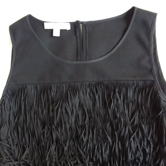 RSVP by Talbots Black Fringe Front Top S - Picture 5 of 7